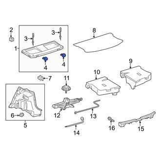 Toyota OE - Package Tray Trim Spacer