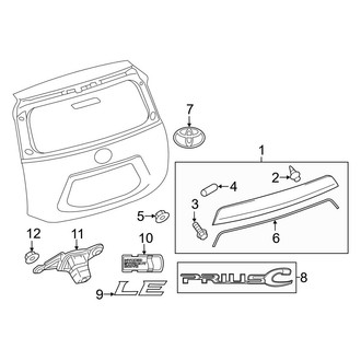 Toyota OE - Lift Gate - Exterior Trim