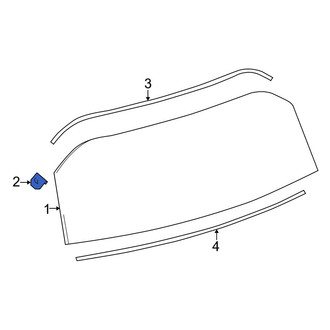 Toyota OE - Left Back Glass Clip