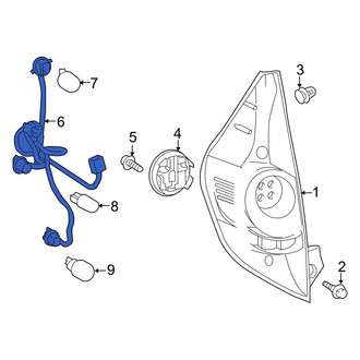 Toyota OE - Rear Tail Light Wiring Harness