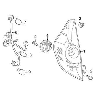 Toyota OE - Rear Lamps - Combination Lamps (To 12/2014)