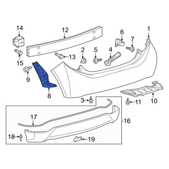 Toyota OE - Left Bumper Seal