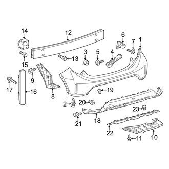 Toyota OE - Rear Bumper - Bumper & Components