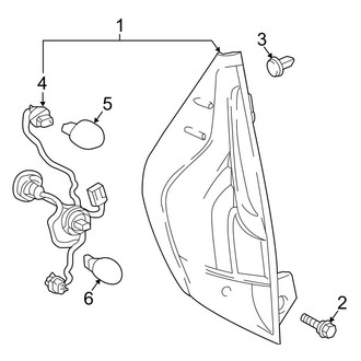 Toyota OE - Rear Lamps - Combination Lamps (From 12/2014)