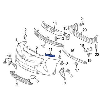 Toyota OE - Front Right Bumper Guide