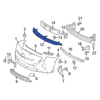 Toyota OE - Front Lower Bumper Impact Absorber