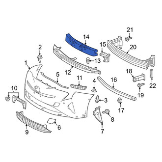 Toyota OE - Front Upper Bumper Impact Absorber