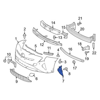 Toyota OE - Front Left Bumper Cover Spacer Panel
