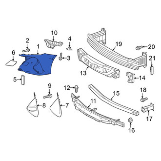 Toyota OE - Front Left Bumper Cover