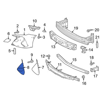 Toyota OE - Front Right Bumper Cover Spacer Panel