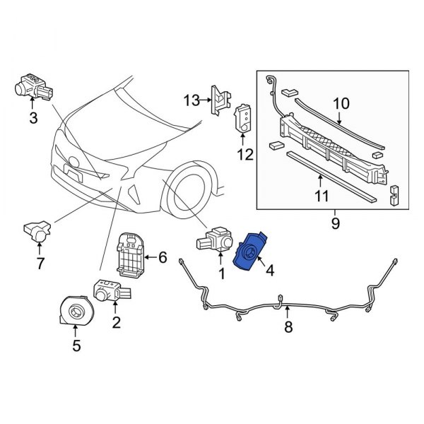 Parking Aid Sensor Housing