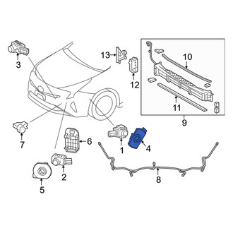 Toyota OE - Front Right Outer Parking Aid Sensor Housing