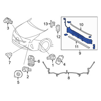 Toyota OE - Front Radiator Shutter Assembly