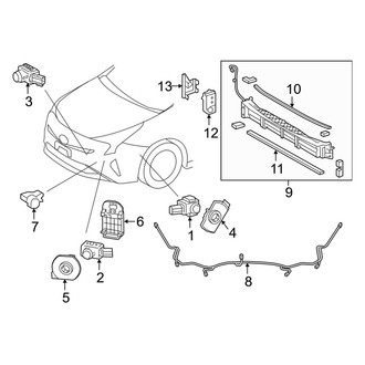 Toyota OE - Front Bumper & Grille - Electrical Components (Four / Four Touring / Three / Three Touring / Two / Two Eco)