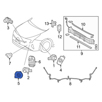 Toyota OE - Front Left Inner Parking Aid Sensor Housing
