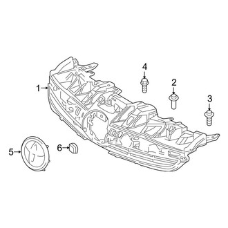 Toyota OE - Front Bumper & Grille - Grille & Components (Four / Four Touring / Three / Three Touring / Two / Two Eco)
