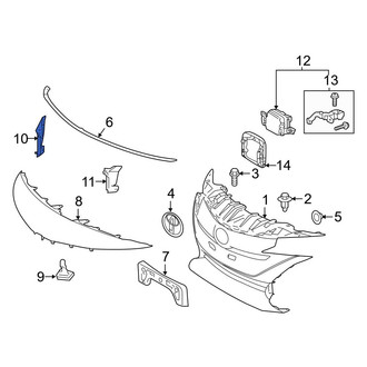 Toyota OE - Right Grille Molding Insulator