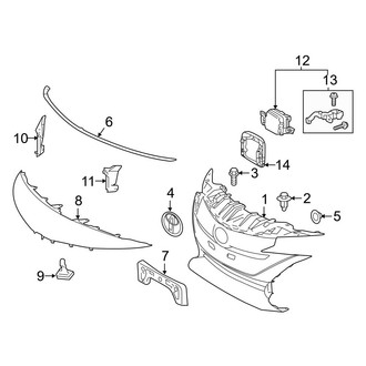 Toyota OE - Front Bumper & Grille - Grille & Components (Advanced / Plus / Premium)
