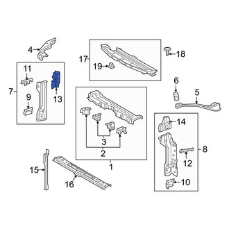 Toyota OE - Right Radiator Support Side Panel Bracket