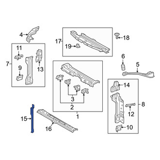 Toyota OE - Front Hood Latch Support