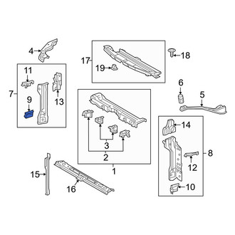 Toyota OE - Right Lower Radiator Support Side Panel Bracket
