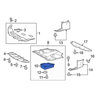 Toyota OE - Front Radiator Support Access Cover