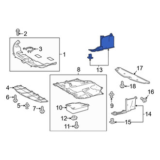 Toyota OE - Front Right Radiator Support Splash Shield