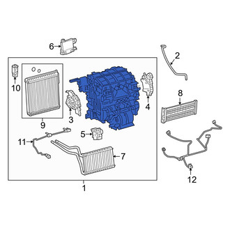Toyota OE - A/C Evaporator Core and Case Assembly