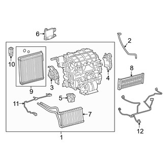 Toyota OE - Air Conditioner & Heater - Evaporator & Heater Components (Four / Four Touring / Three / Three Touring / Two / Two Eco)