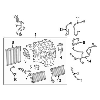 Toyota OE - Air Conditioner & Heater - Evaporator & Heater Components