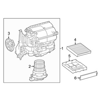 Toyota OE - Air Conditioner & Heater - Blower Motor & Fan
