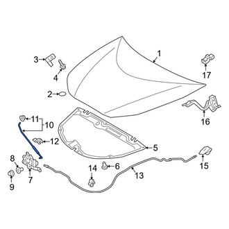 Toyota OE - Front Hood & Trunk Prop Rod