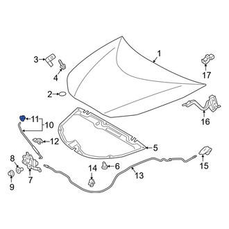 Toyota OE - Hood Prop Rod Grommet