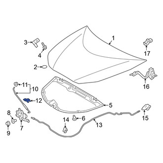Toyota OE - Hood Prop Rod Clip