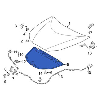 Toyota OE - Front Hood Insulation Pad