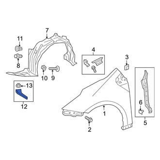 Toyota OE - Front Right Fender Liner Extension