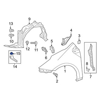 Toyota OE - Fender Liner Extension Nut