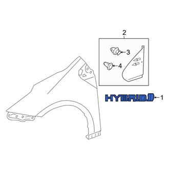 Toyota OE - Front Left Fender Emblem