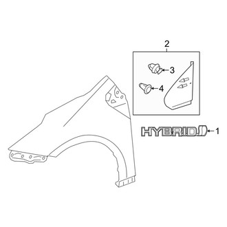 Toyota OE - Fender - Exterior Trim (Four / Four Touring / Three / Three Touring / Two / Two Eco)