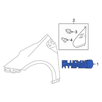 Toyota OE - Front Left Fender Emblem