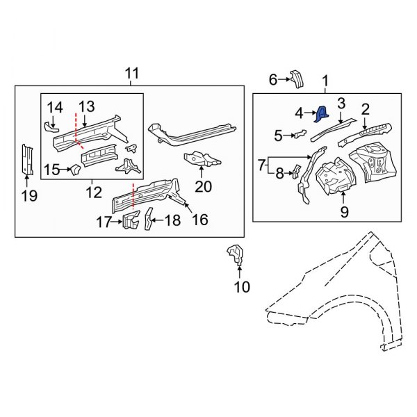 Fender Rail Mount Plate