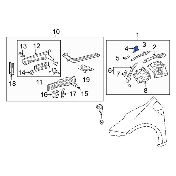 Fender Rail Mount Plate