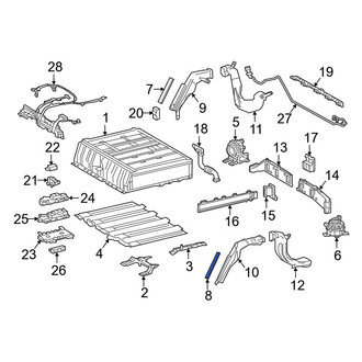 Toyota OE - Left Drive Motor Battery Pack Air Filter