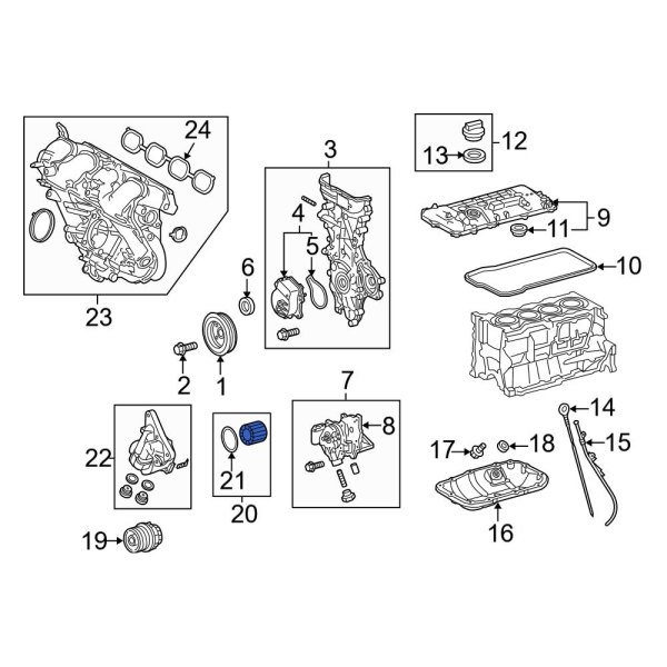 Engine Oil Filter Element