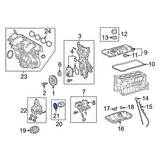 Toyota OE - Engine Oil Filter Housing Cover O-Ring