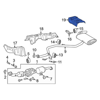 Toyota OE - Rear Floor Pan Heat Shield