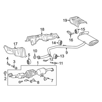 Toyota OE - Exhaust System - Exhaust Components