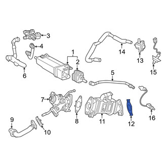 Toyota OE - Exhaust Gas Recirculation (EGR) Cooler Gasket