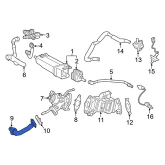 Toyota OE - Exhaust Gas Recirculation (EGR) Tube