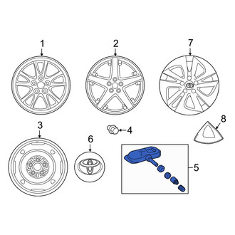 Toyota OE - Tire Pressure Monitoring System (TPMS) Sensor
